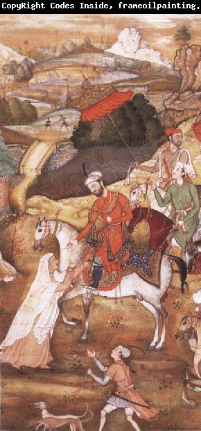 Hindu painter Sultan Sanjar and the widow